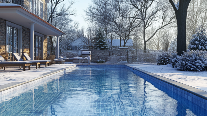 winter swimming pool